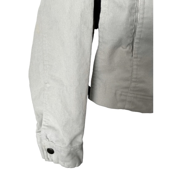 Nike Corduroy Double Zip Front Jacket With Navy Side Panel & Side Pockets - Picture 6 of 9